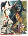 Pierrot et Arlequin 1972 Kubismus Pablo Picasso